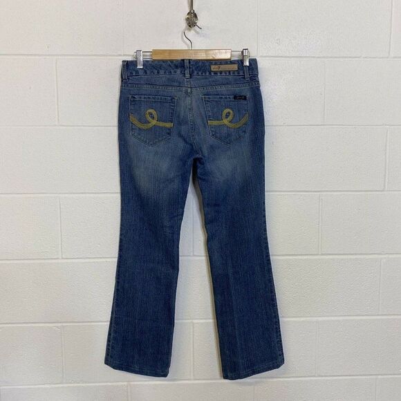 Seven7 Premium Denim Boot Cut Med Wash Jeans 6 - Picture 6 of 12